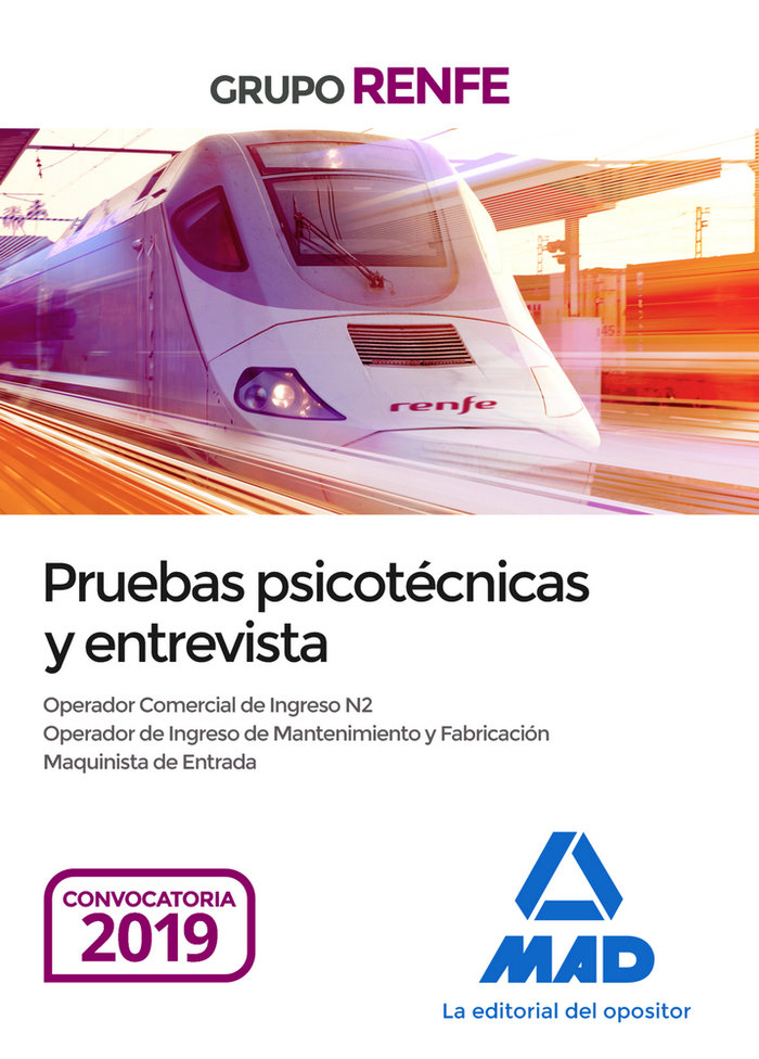 Kniha Pruebas psicotécnicas y entrevista. Grupo Renfe 7