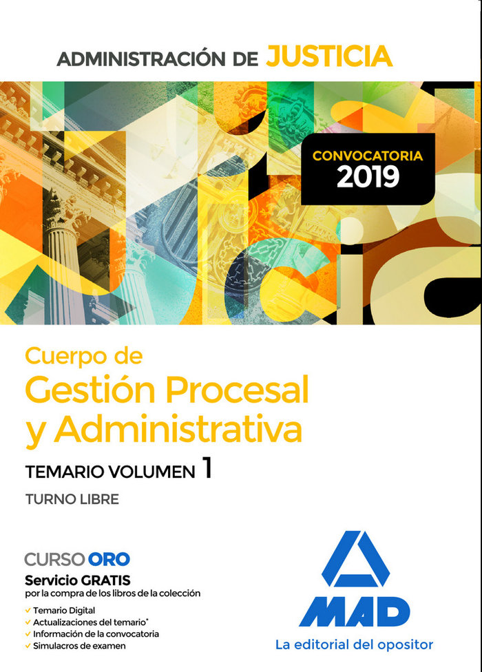 Book Cuerpo de Gestión Procesal y Administrativa de la Administración de Justicia (Turno Libre).Temario V Dorado Picón