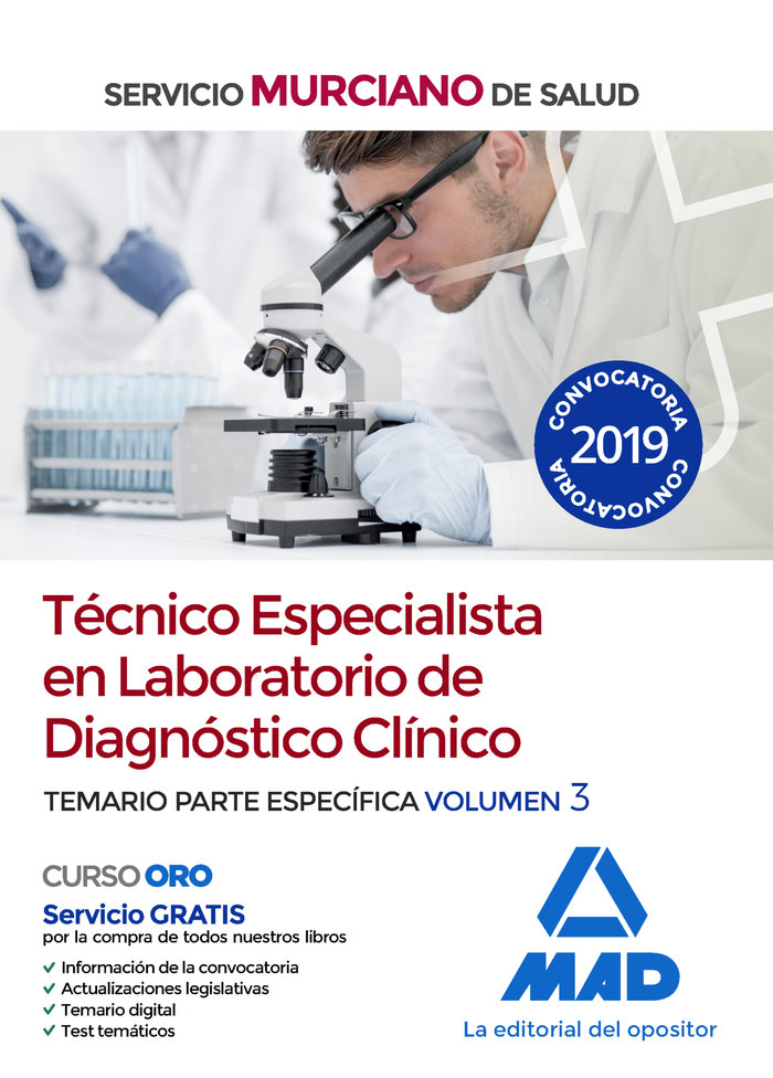Kniha Técnico Especialista en Laboratorio de Diagnóstico Clínico del Servicio Murciano de Salud. Temario p Silva García