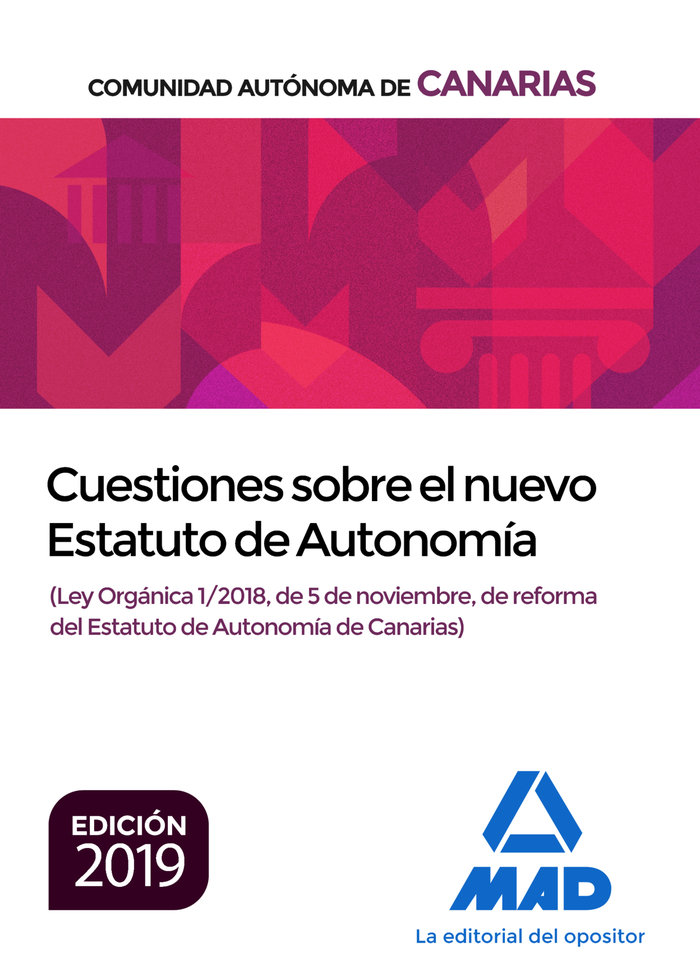 Kniha Cuestiones sobre el nuevo Estatuto de Autonomía de Canarias (Ley Orgánica 1/2018, de 5 de noviembre, Rubio Mora