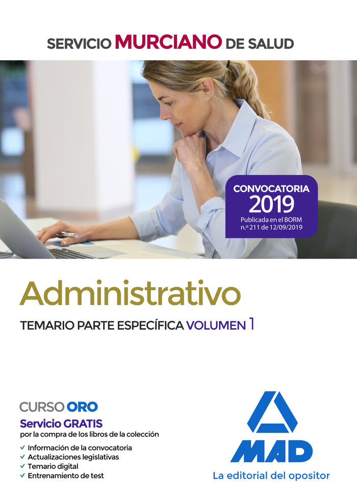 Könyv Administrativo del Servicio Murciano de Salud. Temario parte específica volumen 1 7