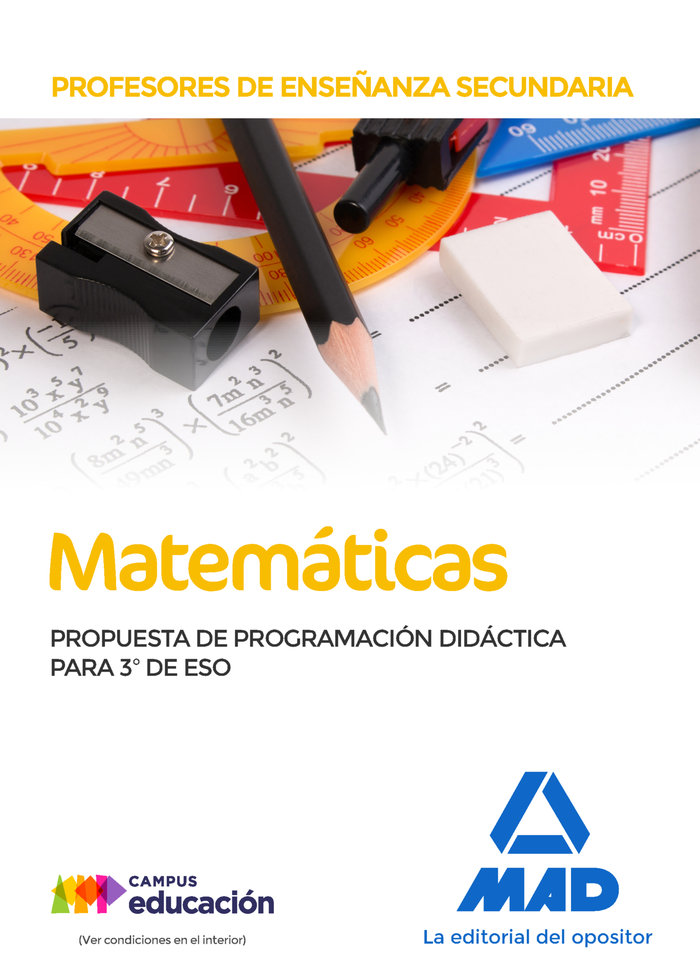 Kniha Profesores de Enseñanza Secundaria Matemáticas. Propuesta de Programación Didáctica para 3º de ESO García Lucas