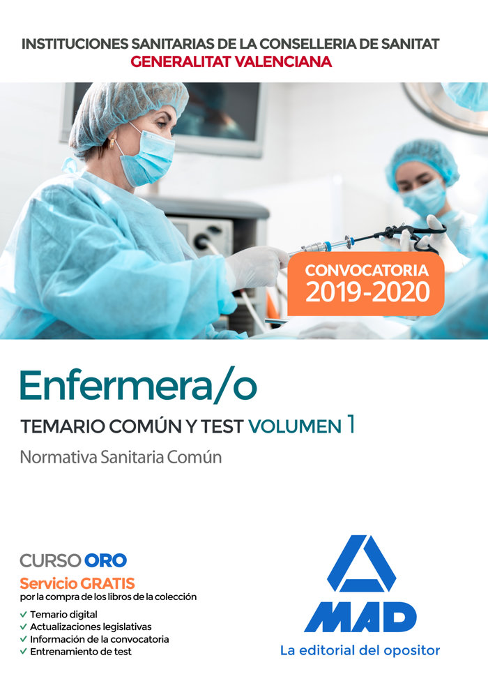 Книга Enfermera/o de Instituciones Sanitarias de la Conselleria de Sanitat de la Generalitat Valenciana. T 7