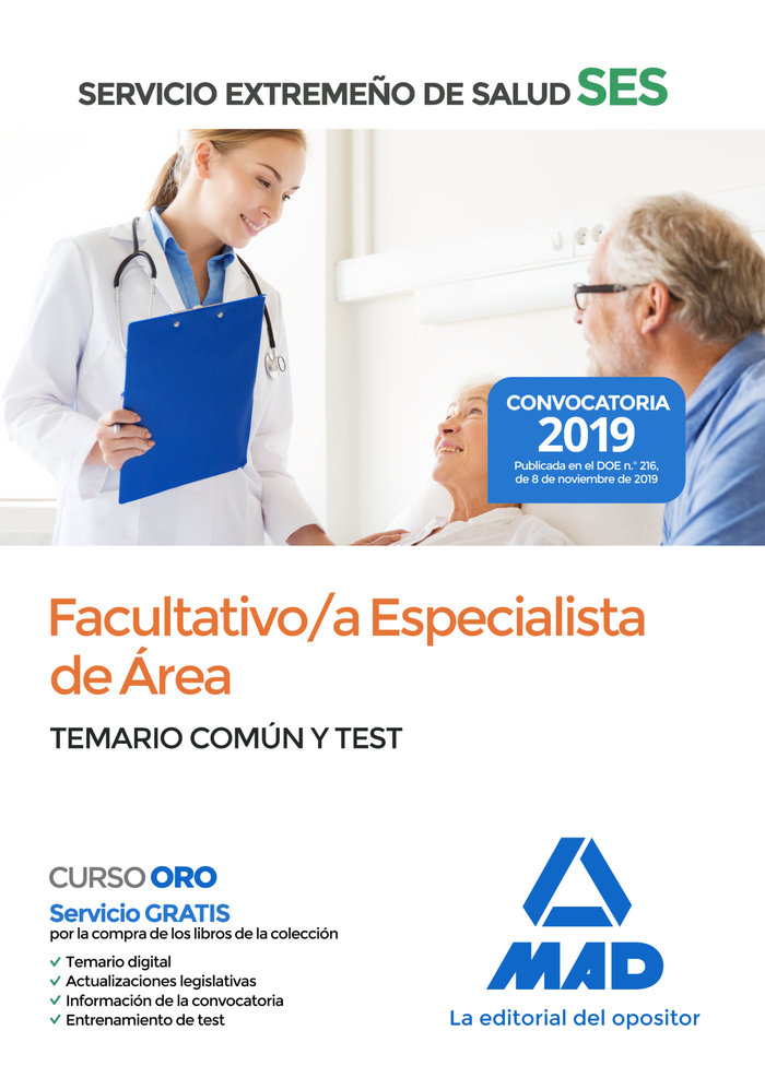 Kniha Facultativo/a Especialista de área del Servicio Extremeño de Salud (SES). Temario Común y Test 7