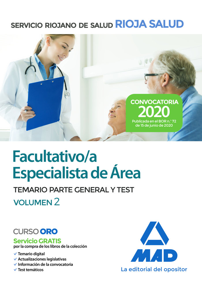 Kniha Facultativo Especialista de Área del Servicio Riojano de Salud. Temario Parte General y Test Volumen 7 Editores