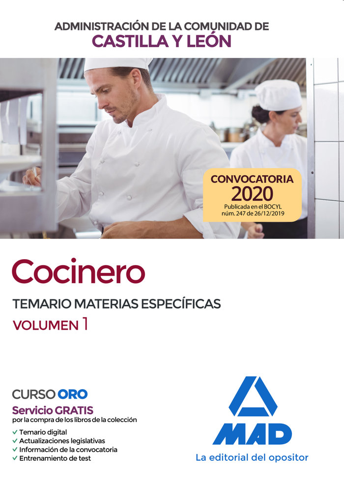 Könyv Cocinero de la Administración de la Comunidad de Castilla y León.Temario materias específicas volume 7