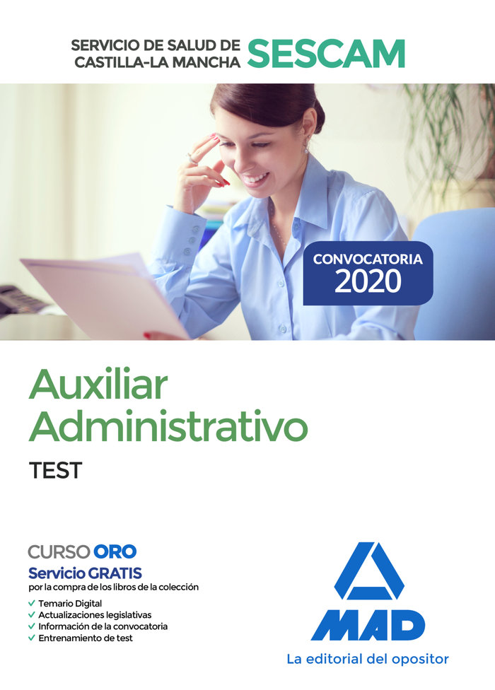 Kniha Auxiliar Administrativo del Servicio de Salud de Castilla-La Mancha (SESCAM). Test 7