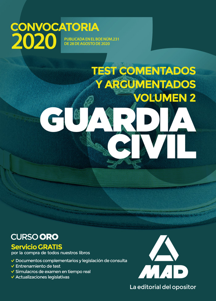 Kniha Guardia Civil. Test comentados y argumentados volumen 2 7 Editores