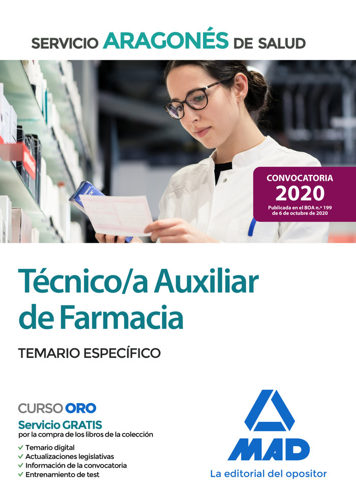 Kniha Técnico/a Auxiliar de Farmacia del Servicio Aragonés de Salud (SALUD-Aragón). Temario específico 7 EDITORES