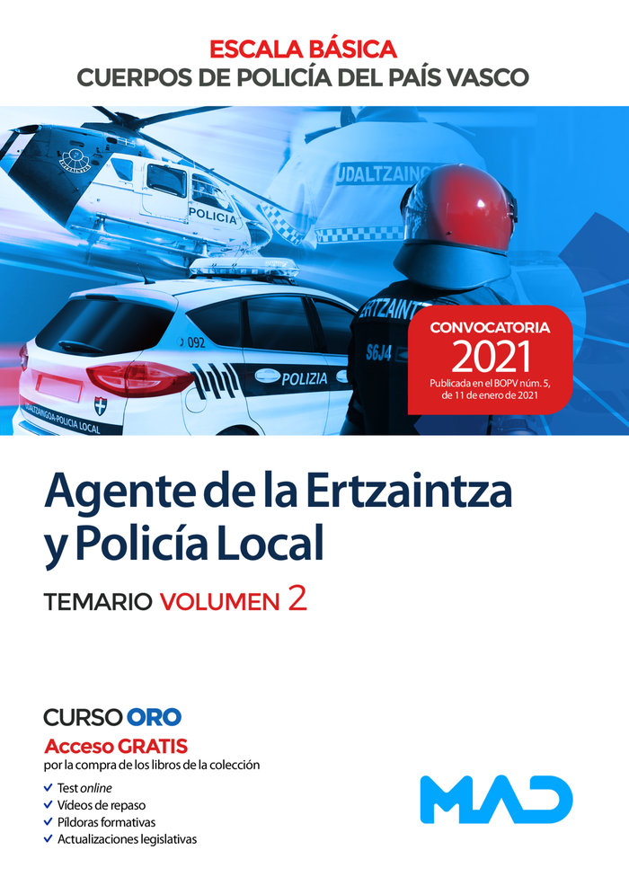 Kniha Agente de la Escala Básica de los Cuerpos de Policía del País Vasco (Ertzaintza y Policía Local). Te 7 EDITORES