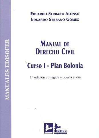 Kniha MANUAL DE DERECHO CIVIL SERRANO ALONSO