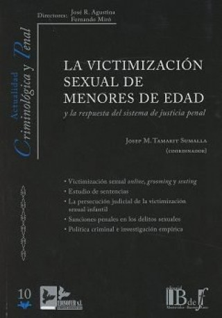 Kniha LA VICTIMIZACION SEXUAL DE MENORES DE EDAD TAMARIT SUMALLA