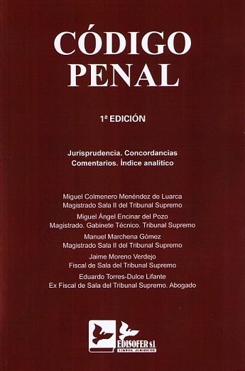 Kniha CODIGO PENAL COLMENERO MENENDEZ DE LUCARCA