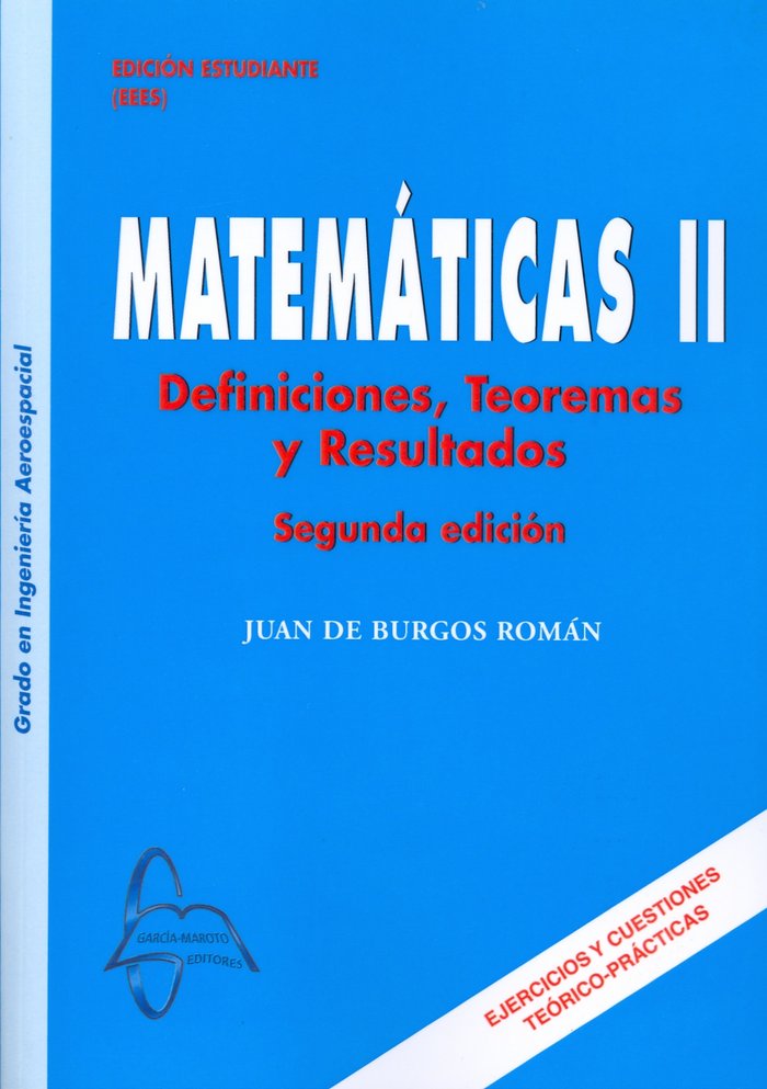 Könyv MATEMáTICAS II BURGOS