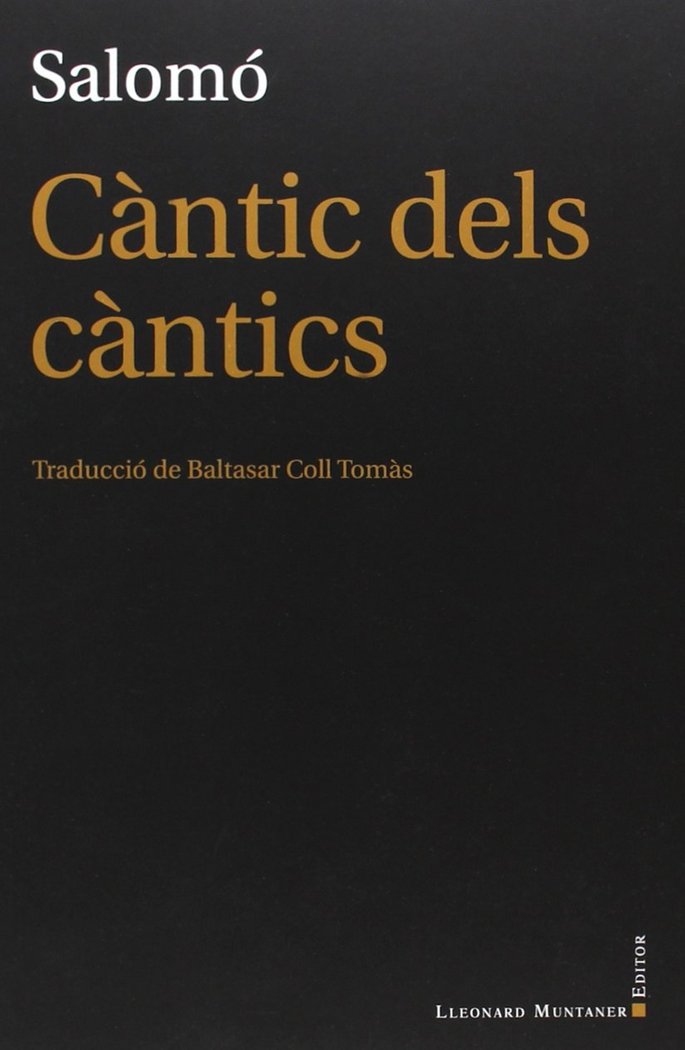 Boek Càntic dels càntics Salomó