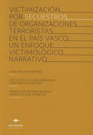 Kniha Victimización por secuestros de organizaciones terroristas en el País Vasco: un enfoque victimológic Varona Martínez