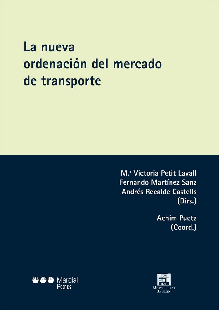 Kniha La nueva ordenación del mercado de transporte 