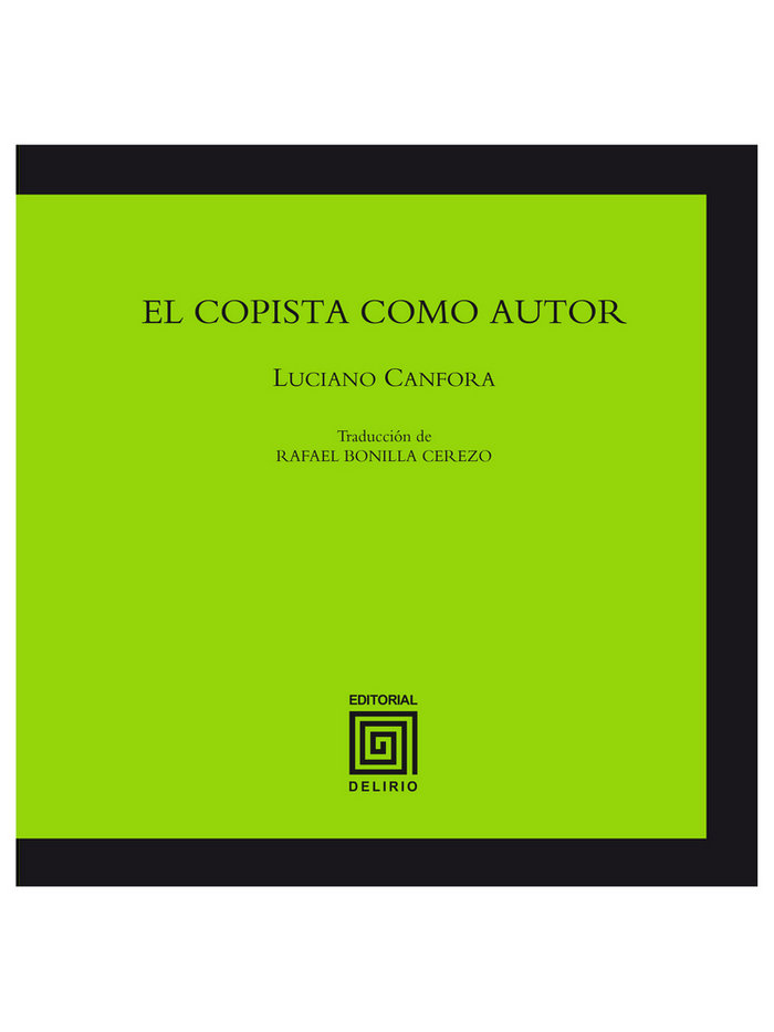 Kniha El copista como autor Canfora