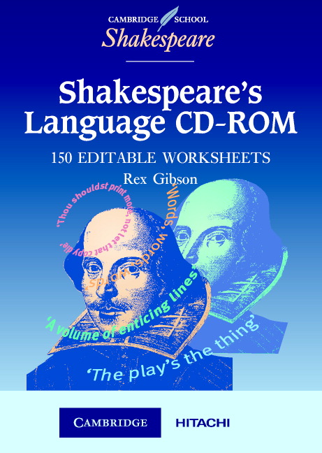 Digital Shakespeare's Language CD ROM Rex Gibson