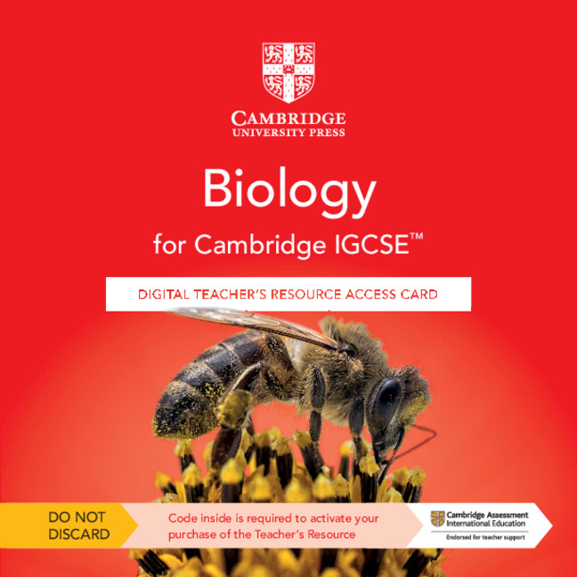 Könyv Cambridge IGCSE™ Biology Digital Teacher's Resource Access Card David Martindill