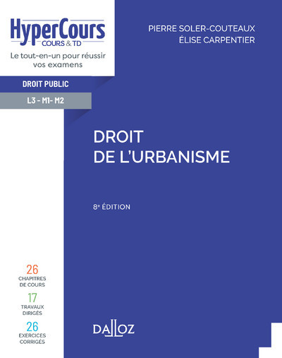 Könyv Droit de l'urbanisme. 8e éd. Élise Carpentier