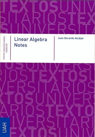 Knjiga Linear Algebra Notes Alcázar Arribas