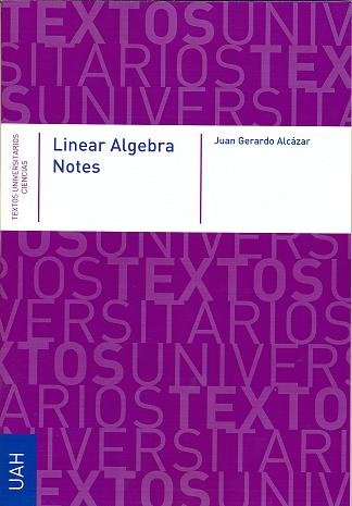 Kniha Linear Algebra Notes Alcázar Arribas