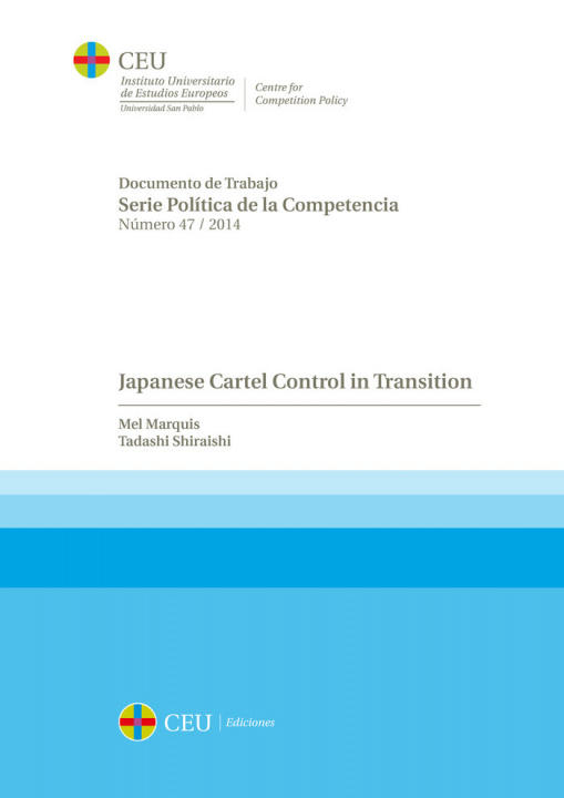 Kniha Japanese cartel control in transition Marquis
