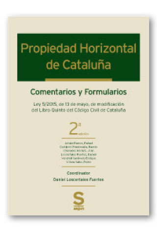 Книга Propiedad Horizontal de Cataluña Loscertales Fuertes