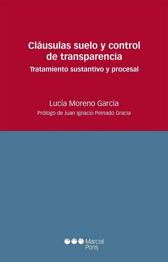 Kniha Cláusulas suelo y control de transparencia Moreno García