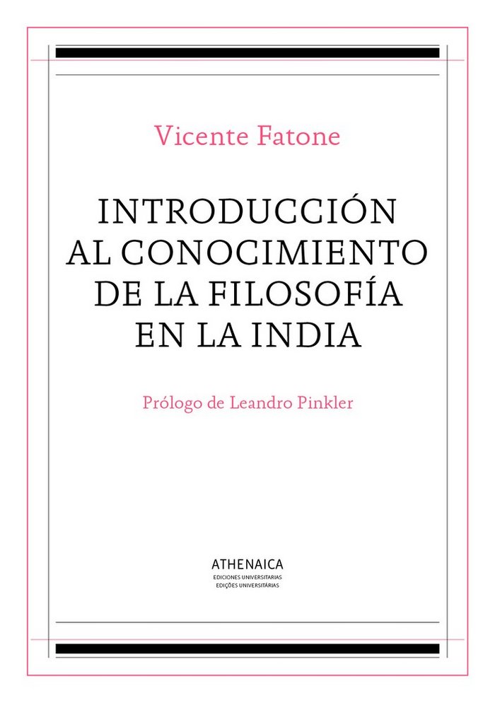 Book Introduccion al conocimiento de la filosofia en la India Fatone