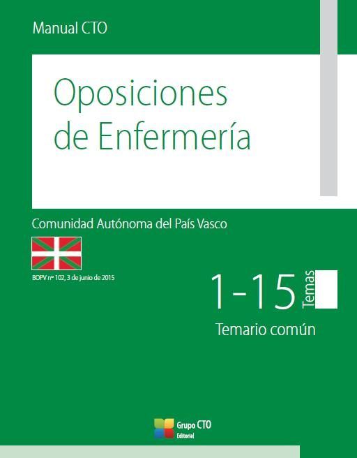 Carte Manual de Oposiciones de Enfermería Comunidad Autónoma del País Vasco 