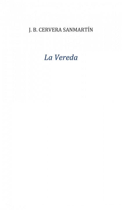 Book La Vereda Cervera Sanmartín