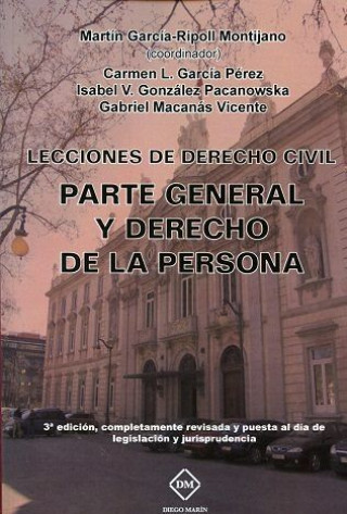 Kniha Lecciones de derecho civil: parte general y derecho de la persona GARCIA-RIPOLL MONTIJANO