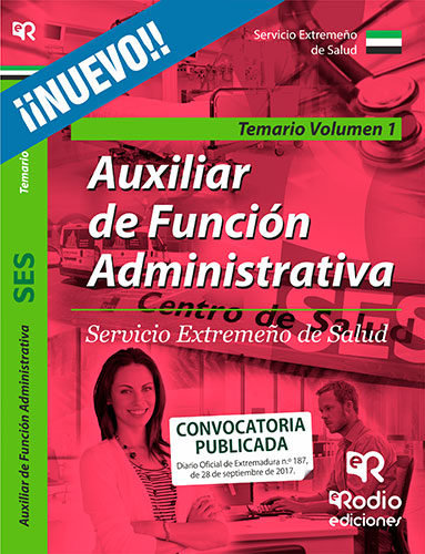 Kniha Temario. Volumen 1. Auxiliar de la Función Administrativa del SES. 