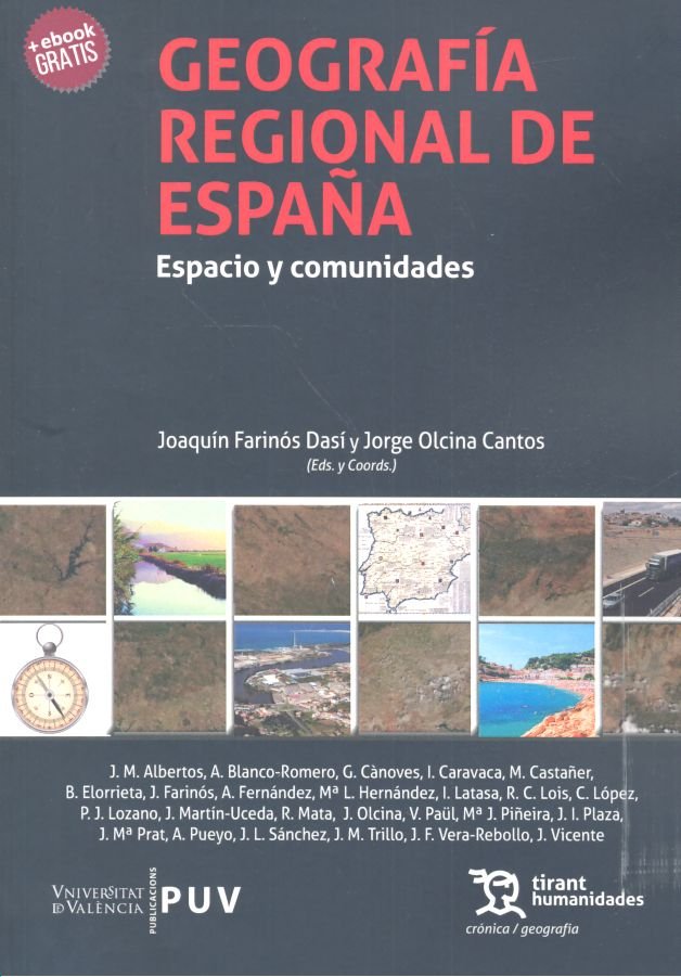 Carte Geografía regional de España Farinós Dasí