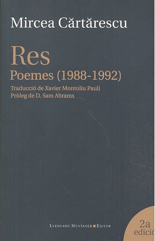 Libro Res CARTARESCU