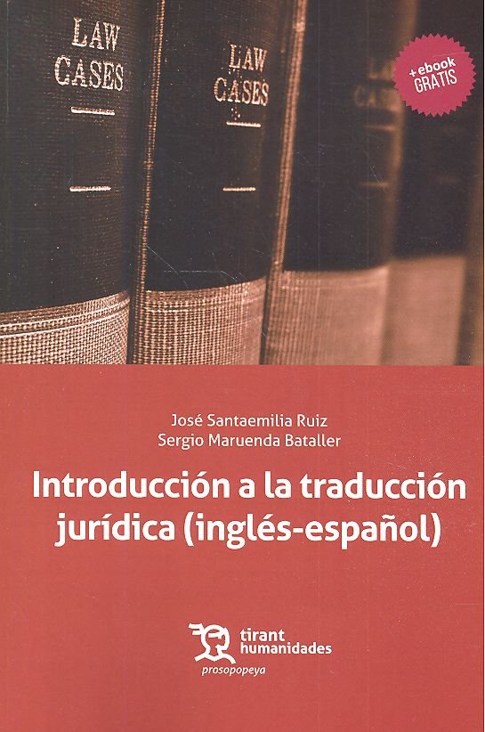Könyv Introducción a la traducción jurídica (inglés-español) Santaemilia Ruiz