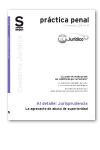 Knjiga La agravante de abuso de superioridad Editorial Sepin