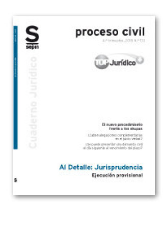 Knjiga Ejecución provisional Editorial Sepin