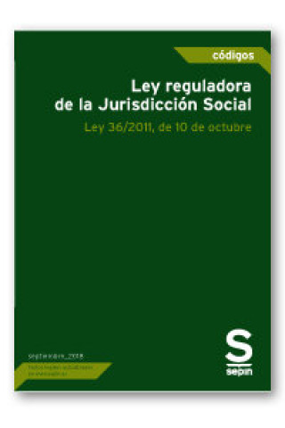 Kniha Ley reguladora de la Jurisdicción Social Editorial Jurídica sepín