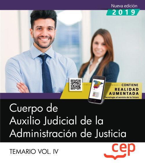 Kniha Cuerpo de Auxilio Judicial de la Administración de Justicia. Temario Vol. IV. CEP