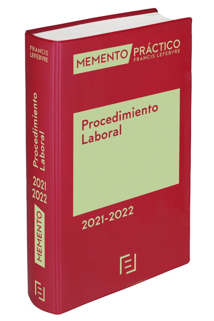 Kniha Memento Procedimiento Laboral 2021-2022 Lefebvre-El Derecho