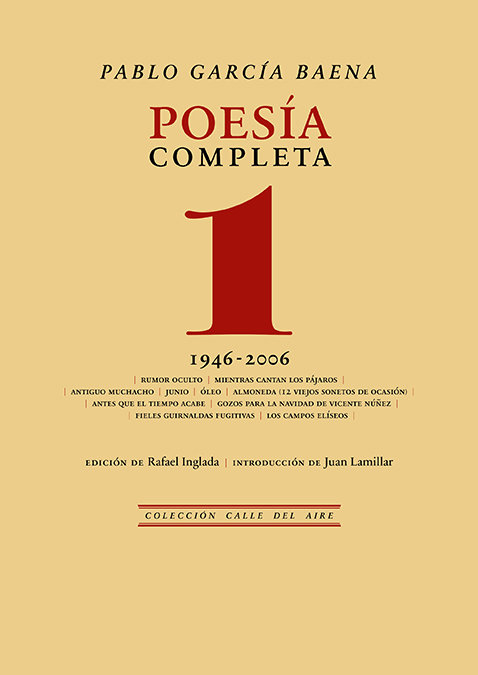 Boek POESIA COMPLETA, 1 GARCIA BAENA
