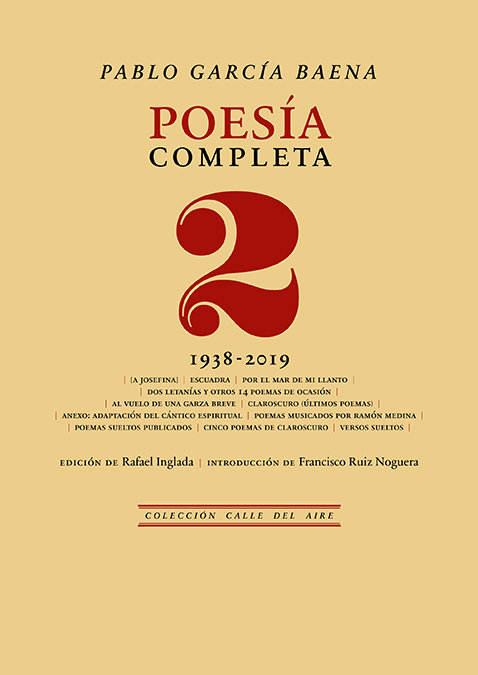 Kniha POESIA COMPLETA, 2 GARCIA BAENA