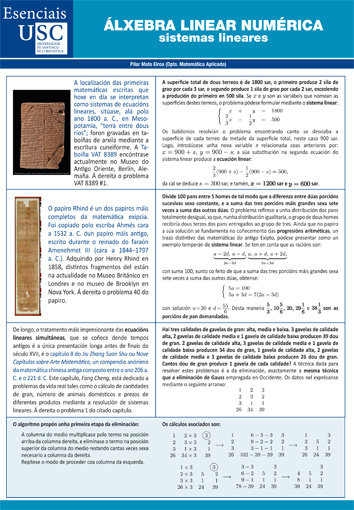Книга Alxebra linear numérica Mato Eiroa