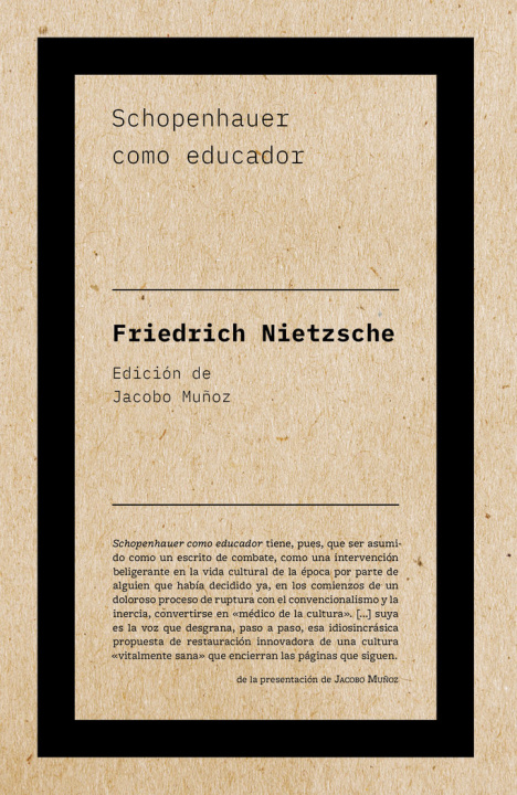 Kniha SCHOPENHAUER COMO EDUCADOR NIETZSCHE