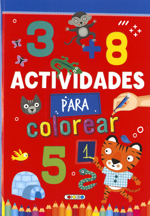 Книга ACTIVIDADES PARA COLOREAR ROJO 