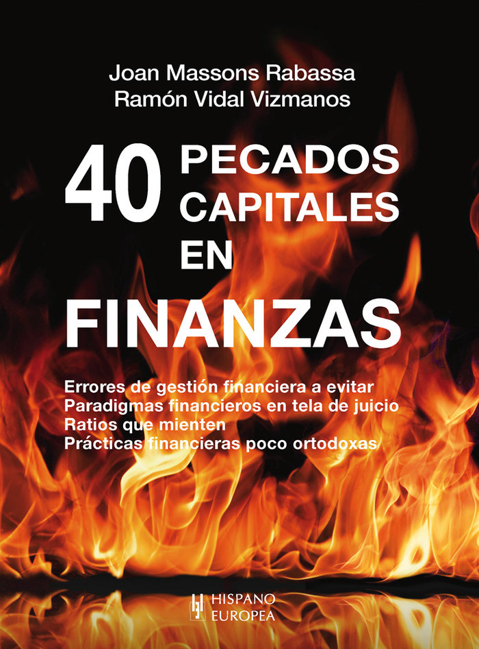 Könyv 40 pecados capitales en finanzas MASSONS RABASSA