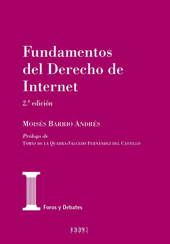 Carte Fundamentos del Derecho de Internet (2.ª edición) Barrio Andrés